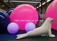 Pink Helium Balloon And Inflatable Decorations Carton Sea Dog For Events