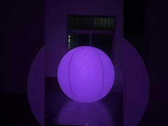 1m paarse volledig gesprenkelde interactieve LED lichtballon voor concerten en muziekfestivals