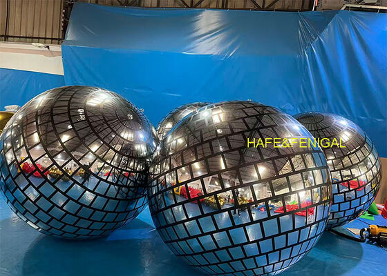 1.8m 360° Full Disco-Style Printed Reflective Silver Disco Mirror Balloon