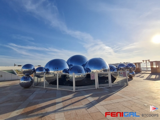 Grote evenementen PVC zwevende ballonnen Sferen opblaasbare decoratieve spiegel voor decoratie