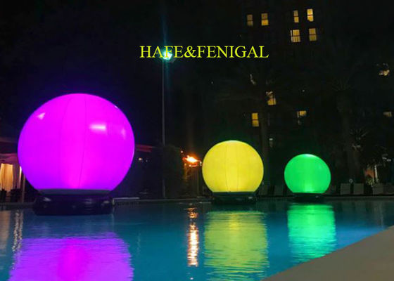 2.3M Inflatable Sphere LED RGB 20W Balloon Light Floating on Water For Pool Party