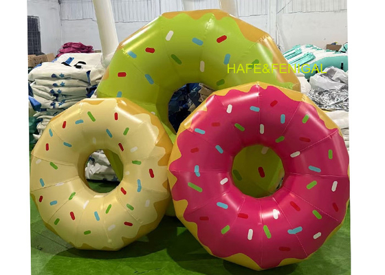 Persoonlijke opblaasbare donutballonnen voor het lanceren van een dessertwinkel of voor ervaringsmarketing