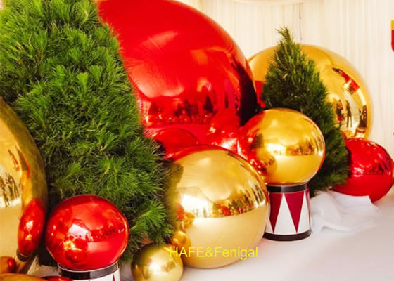 2-Layer PVC Mirror Balloon 0.4m-10m for Christmas Decor