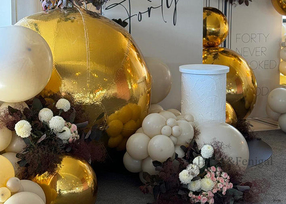 Kerstfeest Festival Bruiloft Evenement Decoratie Opblaasbare Reuzen Spiegel Ballon