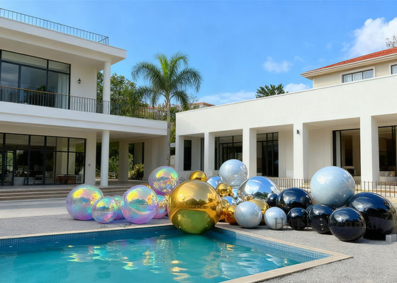 Inflatable Mirror Ball PVC Shiny Space Decoration Customized Size And Color