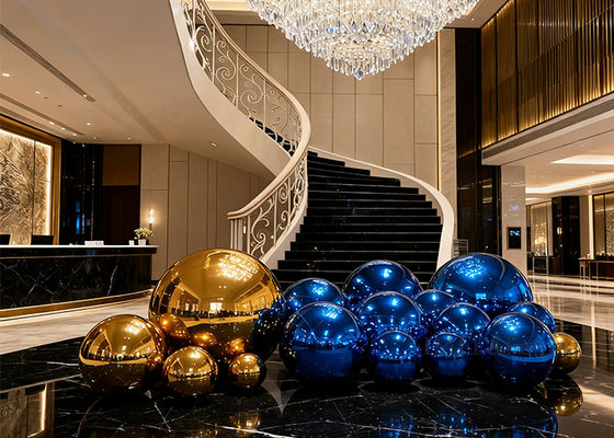 PVC Double-Layer Inflatable Mirror Balls For Space Atmosphere Decoration Can Be Hung
