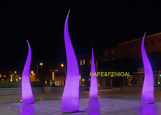 Flame-Shaped LED Dynamic Rgb Balloon Light For Brand Activations Or Promotional Events