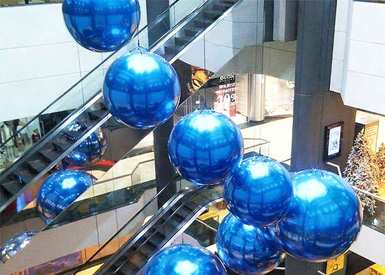 0.8 mm PVC spiegelballonnen geschikt voor hang decoratie in winkelcentra
