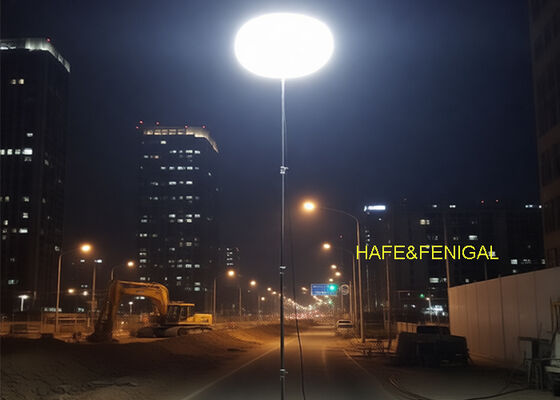 CE Certificate 480W 230VAC LED Balloon Light With Tripod For Construction Sites