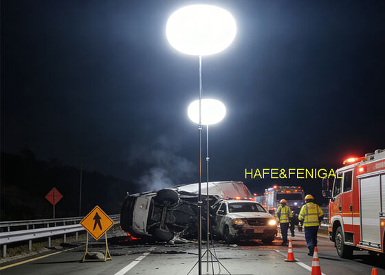 CE-certificaat 480W 230VAC LED-ballonlicht met statief voor bouwterreinen