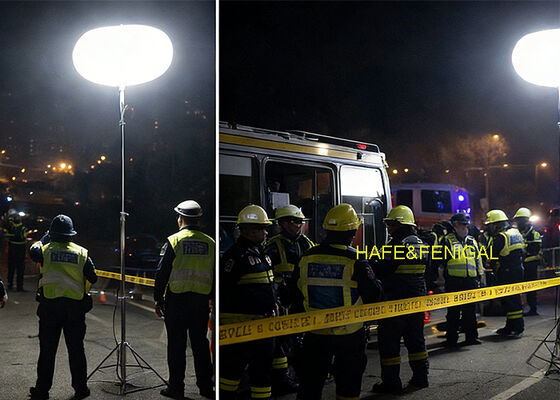 CE-gecertificeerde 400w veiligheidsverlichtingsballon met statief voor industriële veiligheidsoperaties