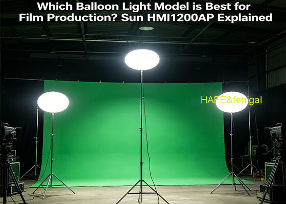 1200W HMI Ballon Light met 5600K daglicht en flikkervrije prestaties voor filmproductie