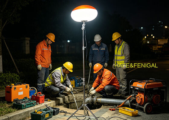 Stille Werking Batterij-Aangedreven LED Ballonlamp met 24V/48V DC Ingang voor Mobiele Service op Locatie