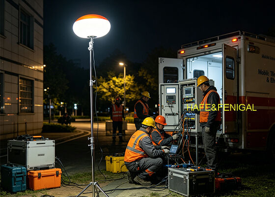 200W LED Ballonlamp met IP65 Waterdichtheid en AC/DC Dubbele Voeding voor Professioneel Veldgebruik