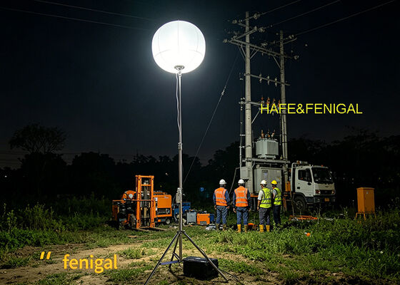 400W Batterij-aangedreven LED Ballonlamp voor Stille Off-Grid Operaties