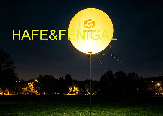 Moon SE-serie professionele bolvormige verlichtingsballon met aanpasbare kleurafdekkingen en 400W LED-lichtbron met optionele DMX-besturing