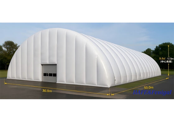 Grote 30m x 50m opblaasbare luchttent met hoge windweerstand voor evenementen en tentoonstellingen