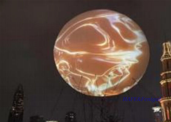 Opblaasbare reclameballon met een diameter van 6 m met een op maat gemaakt TPU-materiaal met een kleefmiddel voor 360 graden visuele aanwezigheid