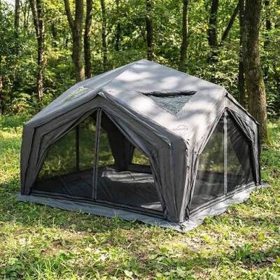 Opblaasbare luchttent Draagbare waterdichte schuilplaats Ideaal voor buitencamping Festivals Nood- en tijdelijke accommodatie
