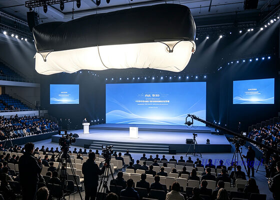 1400W Flat LED Ballon Light met instelbare kleurtemperatuur en CRI 96-99 voor filmstudio's