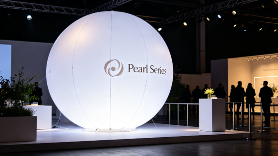 Pearl Serie LED Ballonlamp met 60.000 lm verblindingsvrije verlichting en compatibiliteit met DC-batterijen