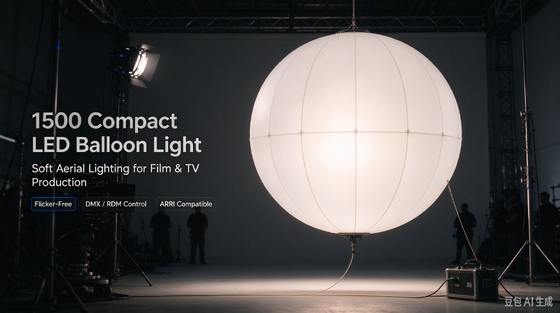 1500 LED Verstelbaar Compact LED Ballonlicht en Opblaasbaar Verlichtingsballon voor Filmproductie